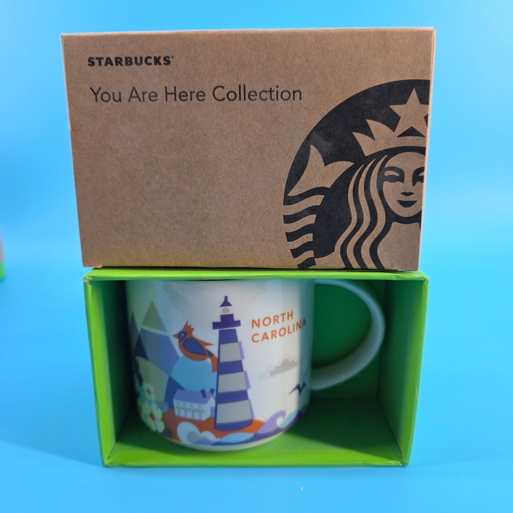 Starbucks You Are Here Collection North Carolina Coffee Mug 14oz New In Box